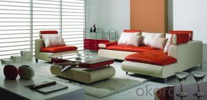 Chaise Leather Sofa, Living Room Leisure Sofa