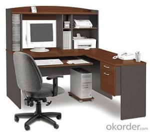 Popular Classic Design Wooden Office Executive Table with Side Cabinet