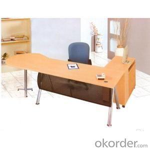 Popular Classic Design Wooden Office Executive Table with Side Cabinet