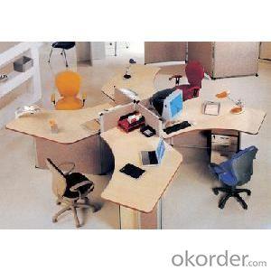 Classic Design Wooden Office Executive Table with Side Cabinet System 1