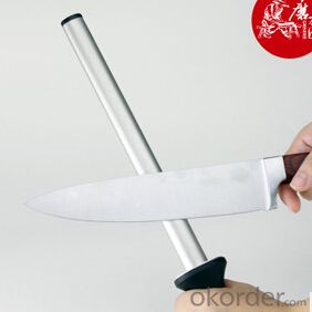 Stainless Steel Diamond Rod Sharpener for Knives 8'' System 1