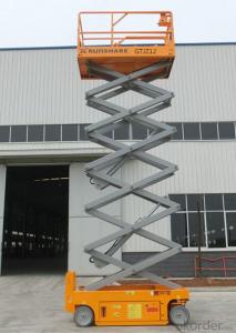 scissor lift with two model:dissel and battery type System 1