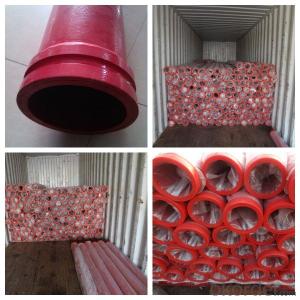 CZBY Twin Wall Concrete Pump Pipe with wear resistant SK flanges