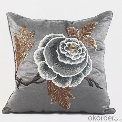 Cotton Cushion with Beautiful Flower Printing System 1