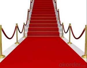 Stair Red Exhibition Carpet Runner Red carpet roll for wedding