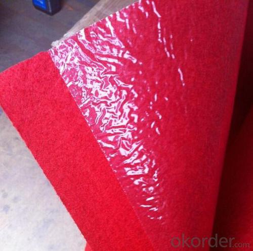 plastic film exhibition carpet big red exhibition carpet System 1