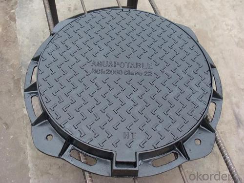 Manhole Cover D400 Sand Casting EN124 Ductile Iron high quality System 1