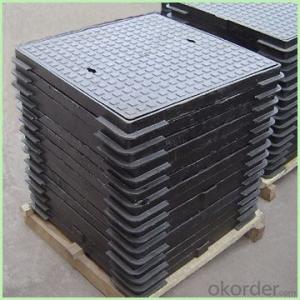 Manhole Cover EN124 C250 600X600mm Composite  and Frame System 1