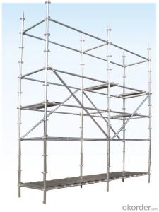 okorder ringlock galvanized q235 scaffolding steel