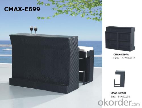 Rattan Bar Set for Outdoor Furniture CMAX-E699 System 1