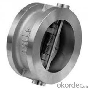 Swing Check Valve Wafer Type Double PN 16 Mpa