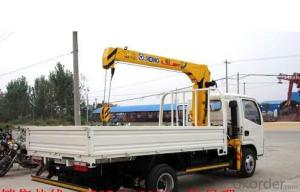 Small Truck Mounted Crane Truck Crane Max Lifting Capacity 2 Tons