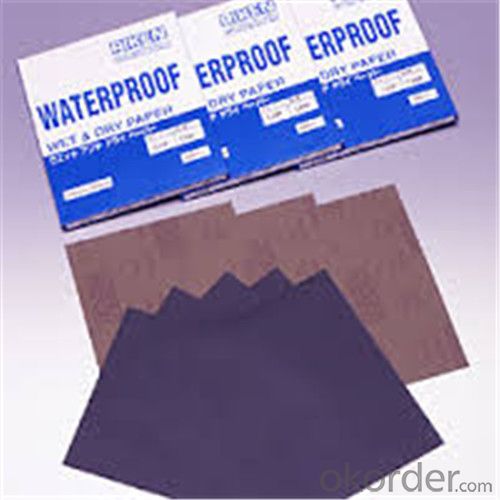 Waterproof Abrasives Sanding Paper for the Buildings