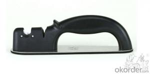 Handed Kitchen Knife Sharpener with 2 Steel&Ceramic Stages System 1