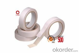 Tissue Tape Double Sided Hot Melt Adhesive 80Micron White Color