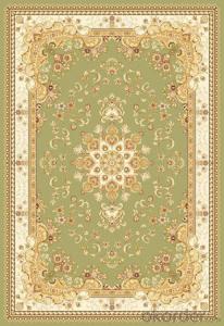 Viscose Wilton  Carpet and Rug Green Color Commercial Carpet Tile