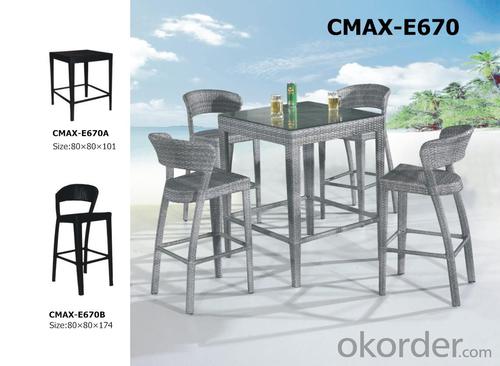 Garden Outdoor Furniture  Fashion Bar Sets PE Rattan CMAX-E670 System 1