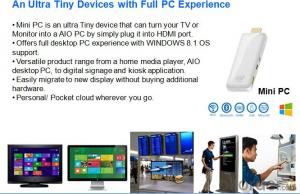 2015 Brand New Product Windows Dongle intel Mini PC-Stick