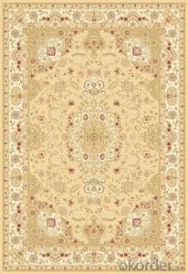 Viscose Wilton  Carpet and Rug Beige Color Persian Design