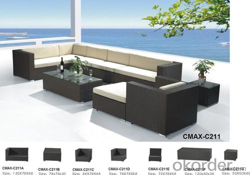 Outdoor Furniture Garden Patio Outdoor Sofa with Professional Workmanshipo CMAX-C211 System 1