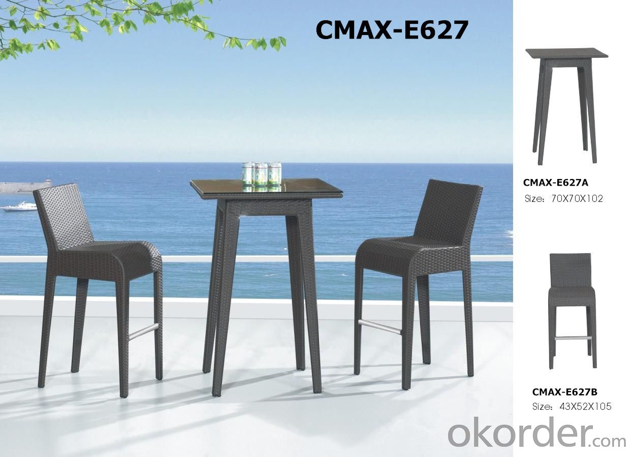 Bar Set for Restaurant Outdoor Furniture  with Waterproof Cushion CMAX-E626