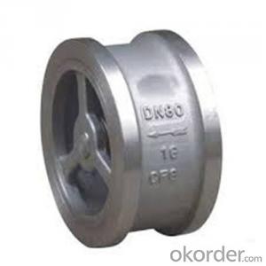 Swing Check Valve Wafer Type Double Disc DN 250 mm