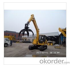 Steel grabbing excavator WY135 with 13 ton lifting capacity System 1