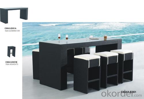 Bar Set for Outdoor Furniture with Waterproof Cushion CMAX-E051 System 1