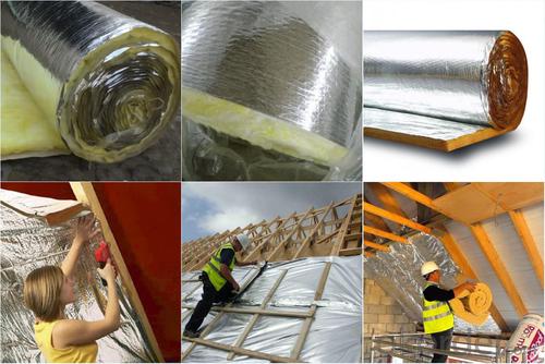 Glass Wool Insulation Blanket With Aluminum Foil Facing System 1