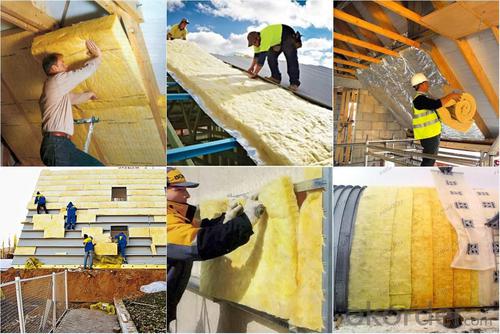 Glass wool insulation with one side FSK aluminium foil System 1