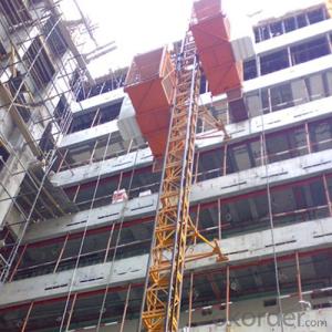 Construction Hoist SC150D,Produced and Decorated by Aluminum Molded Board, Punched-plate or Figured Aluminm Board