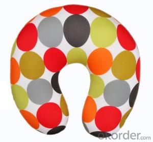 Nice Neck Cushion With Colorful Point Pattern