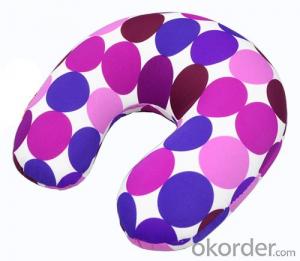 Most Comfortable Beads Pillow With Purple Point Pattern