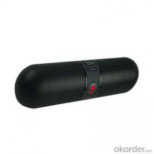 Portable Wireless Five Star Pill Speaker with TF and FM Radio Functions