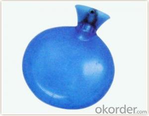 PVC Round Shape Hot Water Bottle 1000ml with 2 Side Rip