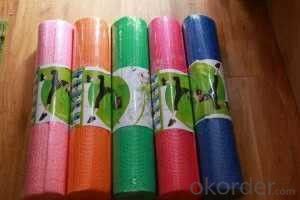 Rubber Yoga Mat with PVC Free and Fatigue Resistance
