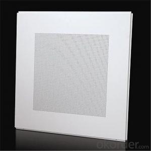 Aluminium Ceiling Lay In Type Plain Color White