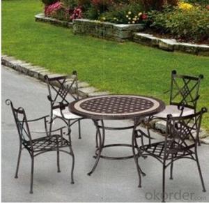 Outdoor Table Patio Leisure Aluminum PE Wicker Rattan Outdoor Furniture