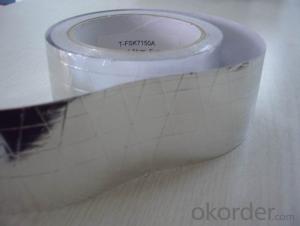 Foil-Scrim-Kraft Tapes, Double-Sided Reflective Aluminum Foil Insulation Aluminum Foil Tapes