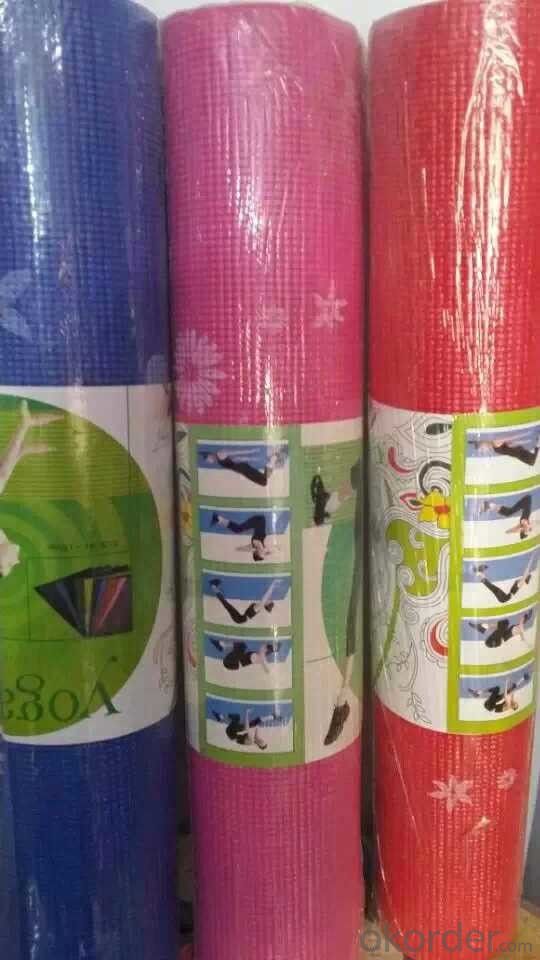 Rubber Yoga Mat with PVC Free and Excellent Dyeability