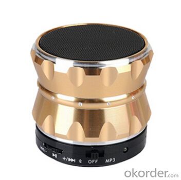 Metal Portable Wireless Bluetooth Speaker with MP3 Player and Mic Functions System 1