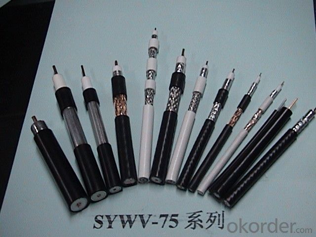 PE physical foaming insulated coaxial RF cable SYWV（Y）-75-5 System 1
