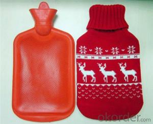 Animal Hot Water Bottle 2000ml with Cover 2 Side Rip