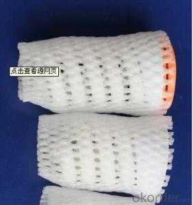 White Foam Sleeve Net for Fruit or Flowers