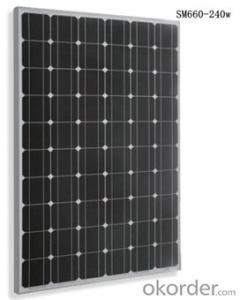 Monocrystalline Solar  Module  Black SM660-240w