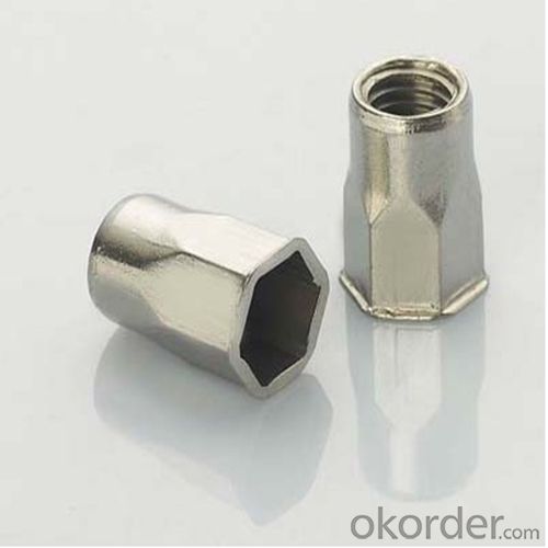 Zinc Plated Hex Coupling Nuts for Pipe Joint Use Punching Molding