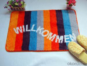 Washable Door mat with Memory Foam and Latex Backing