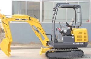 2.2 ton mini mechanical hydraulic excavator track crawler