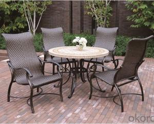 Square Cast Aluminum Dining Table Garden Table System 1