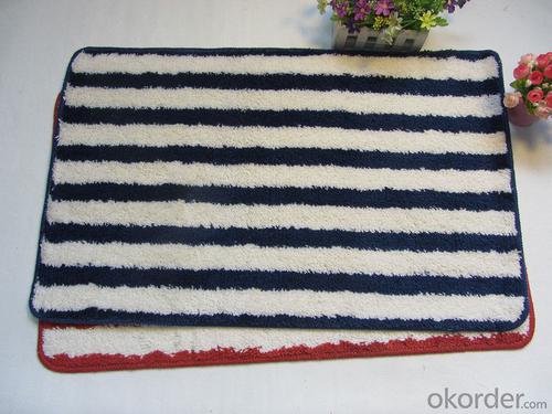 Washable Shaggy Door mat with Memory Foam and Latex Backing System 1